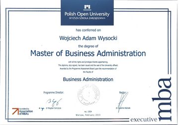 Dyplom Executive MBA